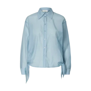 Selected Women SLFIris Tie Blouse Licht Blauw