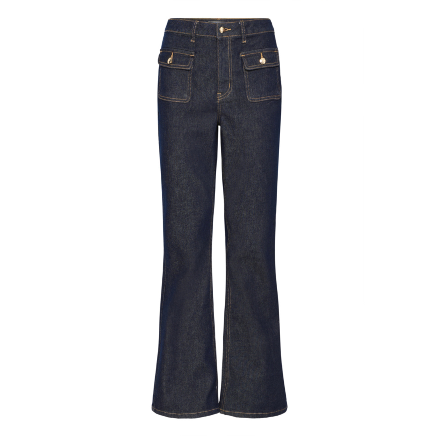 Pulz PZChel UHW Bootcut Jeans Donker Blauw - Afbeelding 6