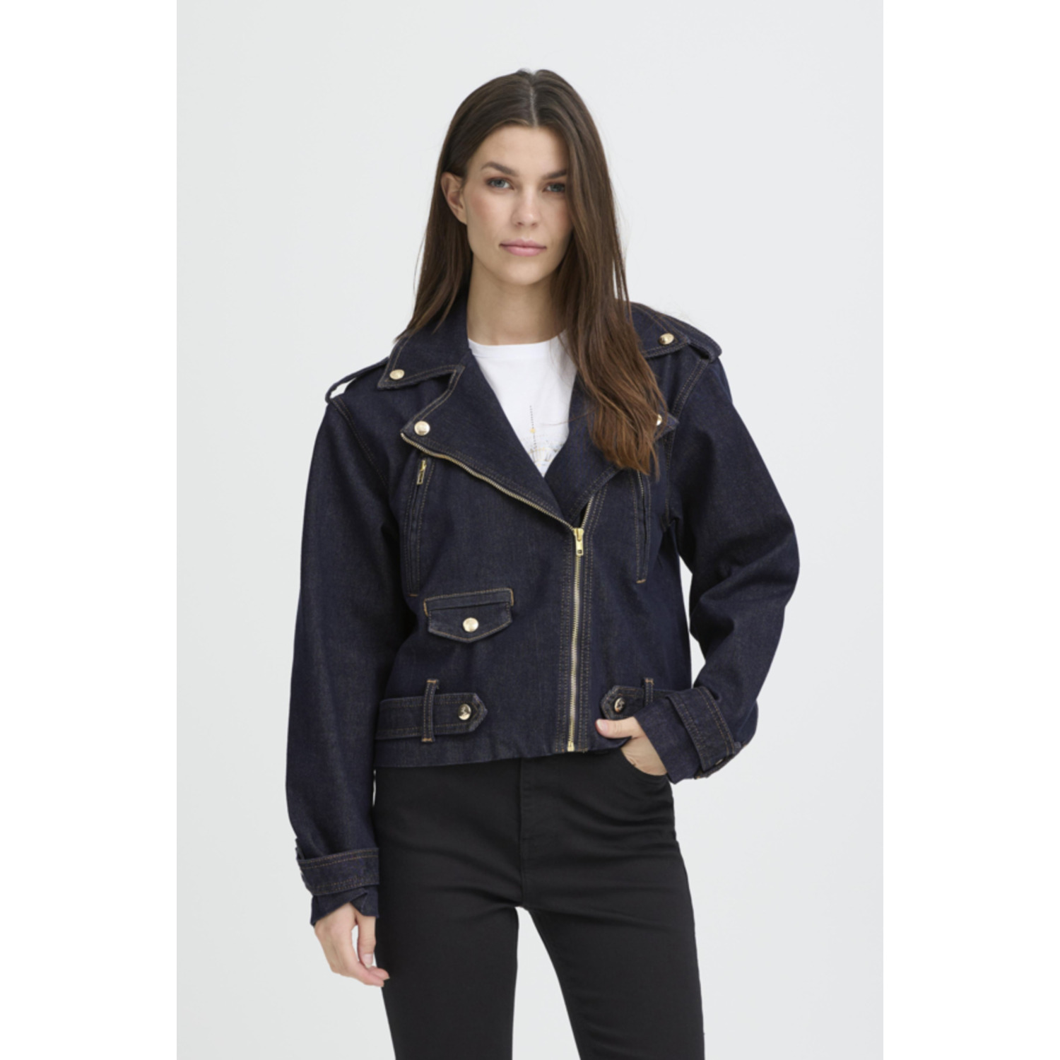 Pulz PZChel Biker Jacket Donker Blauw - Afbeelding 13