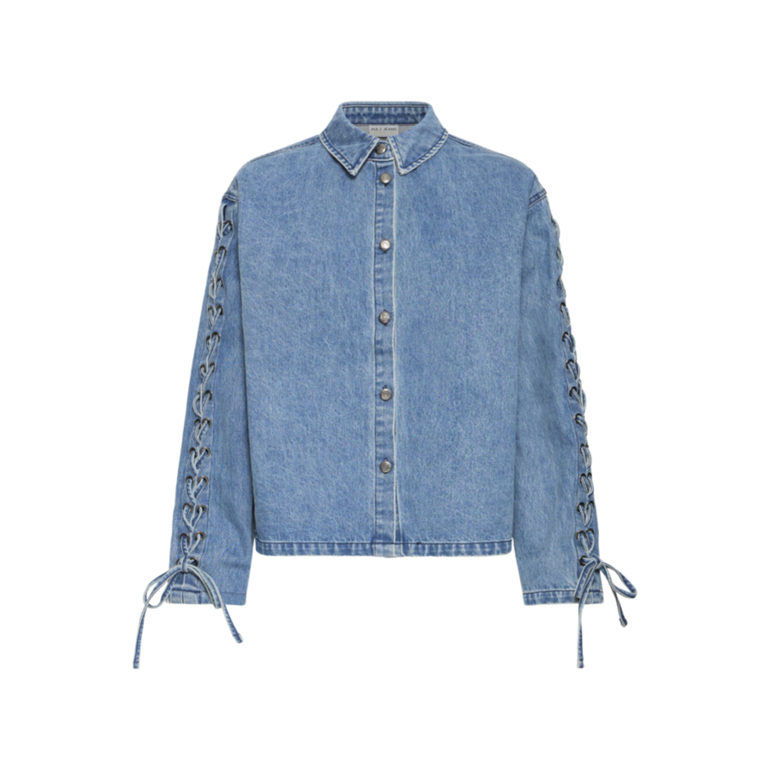 Pulz PZAdalyn Shirt Jacket Medium Blauw - Afbeelding 5
