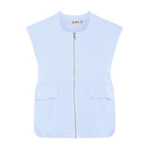 ICHI IXKate Waistcoat Licht Blauw