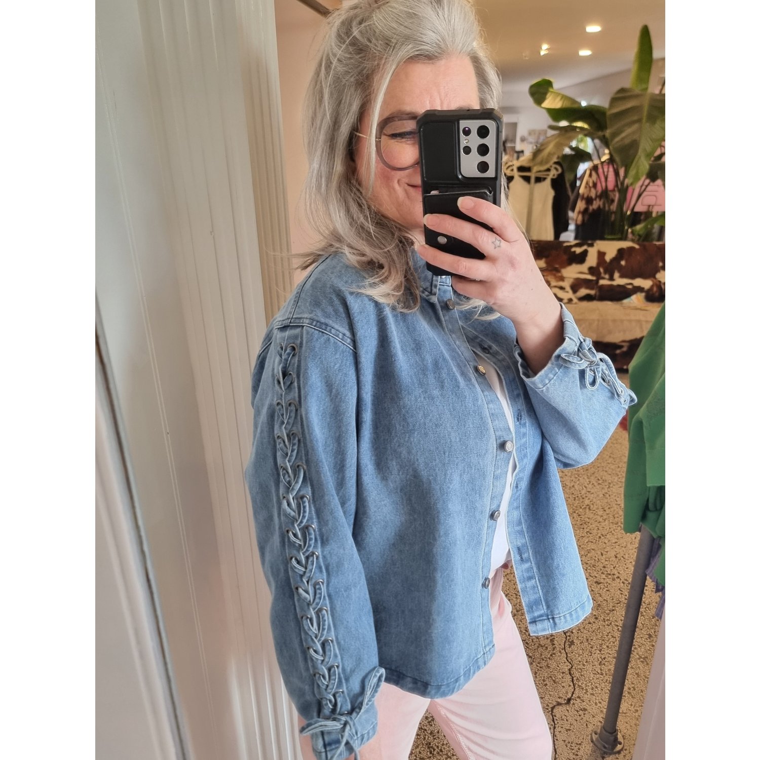 Pulz PZAdalyn Shirt Jacket Medium Blauw