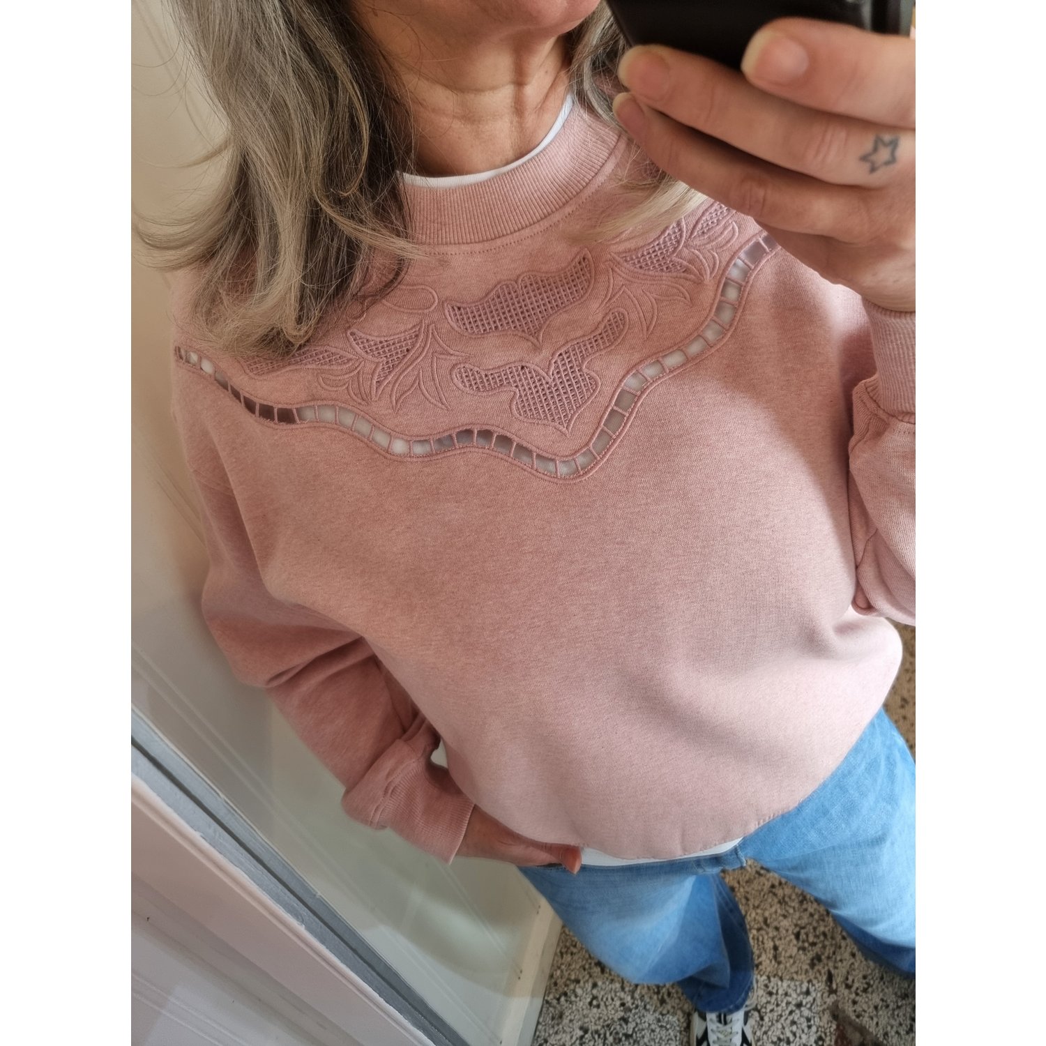 Pulz PZAnastasia Sweater Zilver Roze - Afbeelding 6