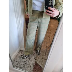 ICHI IHJoli Check Pants Groen