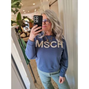 MSCH Copenhagen Mela Briena Sweater Indigo Blauw