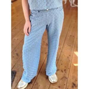 Fluresk Nira Pants Denim Blauw