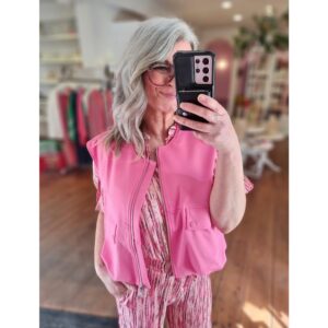 ICHI IXKate Waistcoat Roze