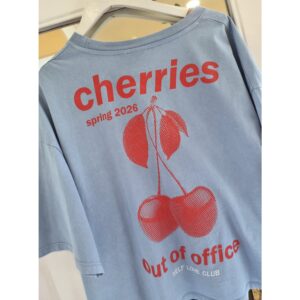ICHI IHNica Cherries T-Shirt Blauw