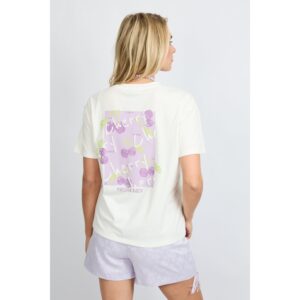 Fluresk Danay T-shirt Paars Wit