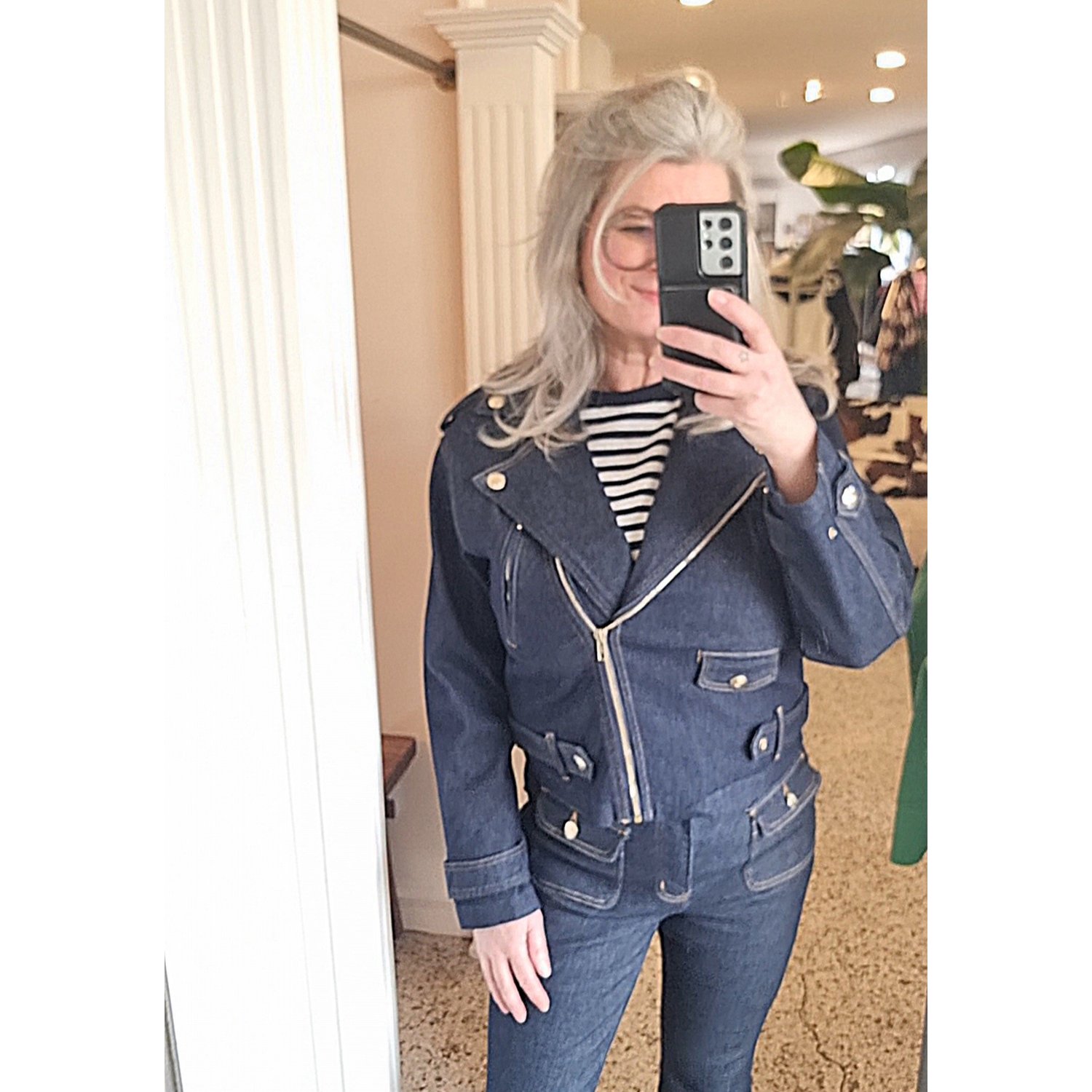 Pulz PZChel Biker Jacket Donker Blauw - Afbeelding 15