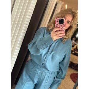 Fluresk Tazzy Blouse Adriatic Blauw