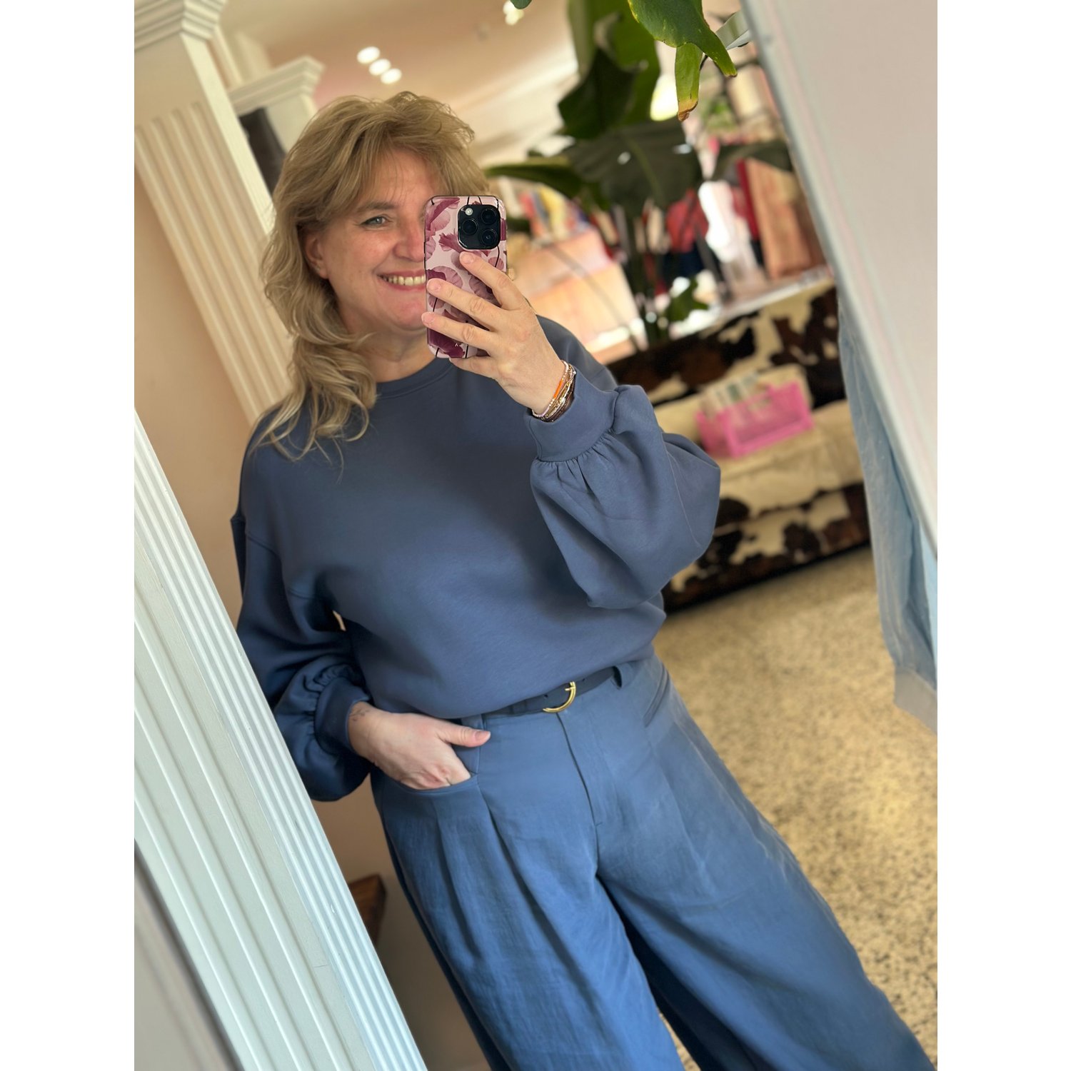 MSCH Copenhagen MSCHBrionna Ima Q Sweater Blauw