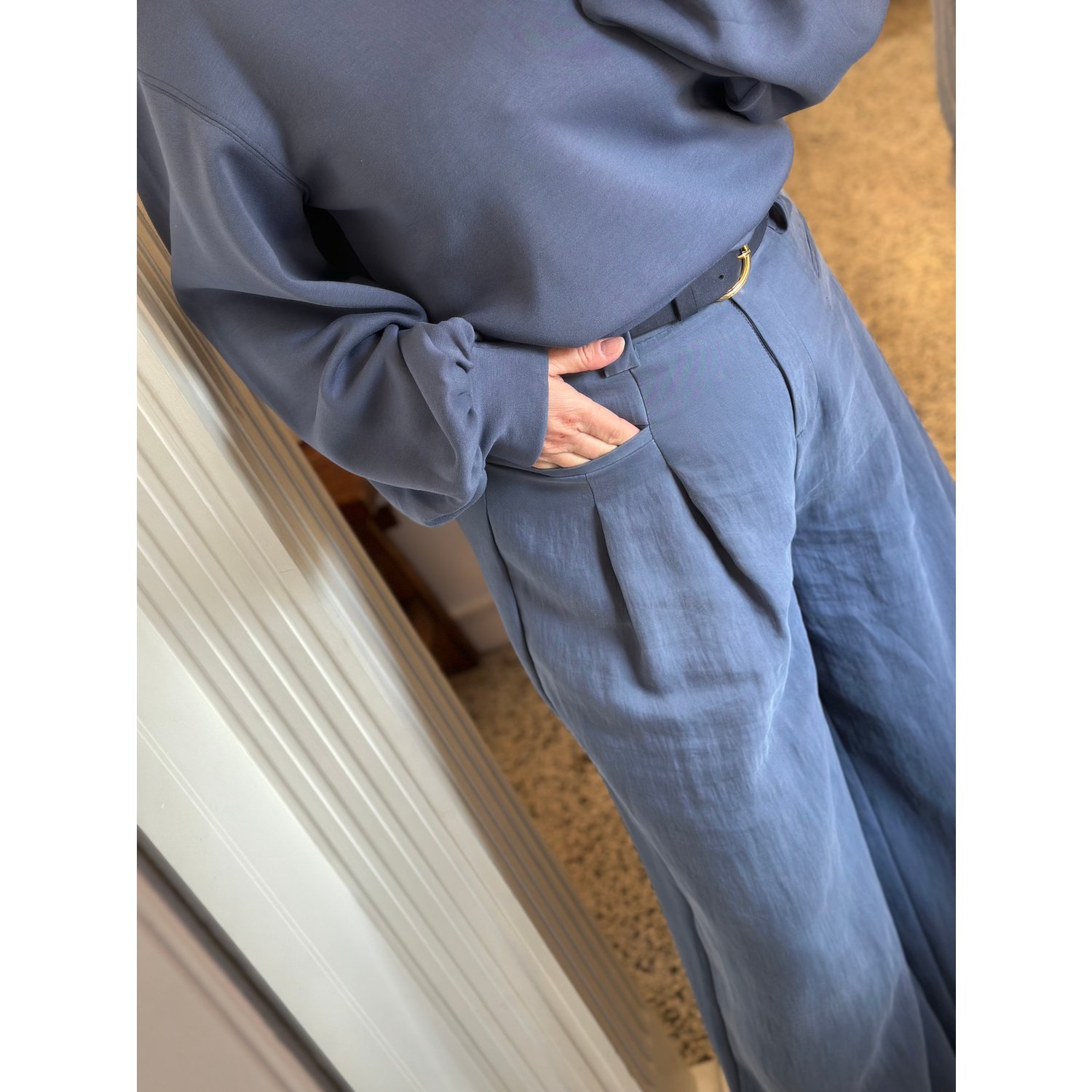 MSCH Copenhagen MSCHBrionna Ima Q Sweater Blauw - Afbeelding 3
