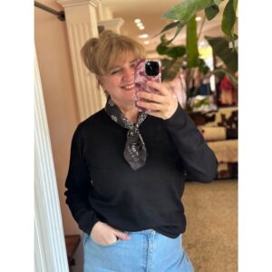 ICHI IHLuls O-Neck LS Zwart