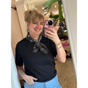 ICHI IHLuls O-Neck SS Zwart