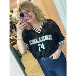 Culture CUcollege Olu Lace T-Shirt Zwart