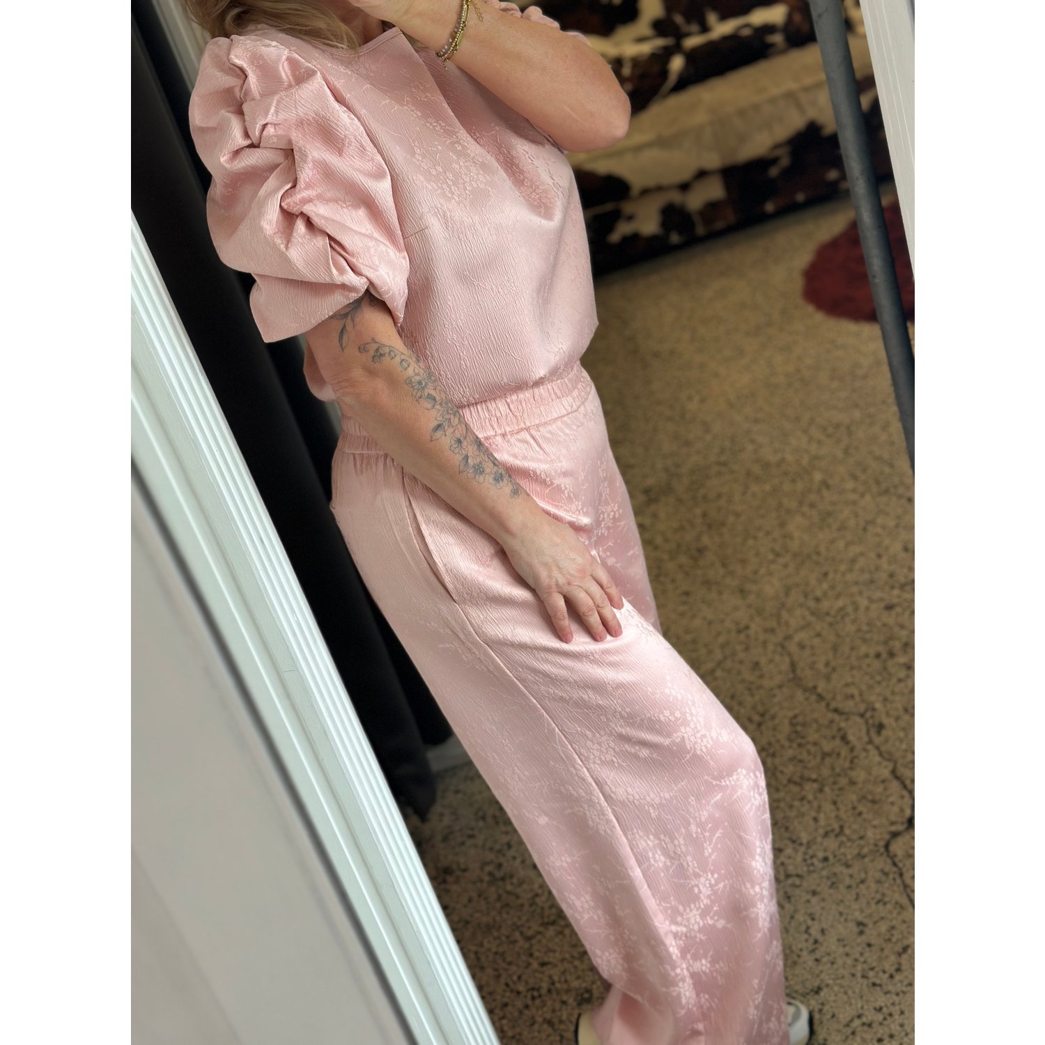 Fluresk Zoelle Flower Pants Pastel Oranje - Afbeelding 8