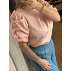 Fluresk Melani Flower Top Pastel Oranje