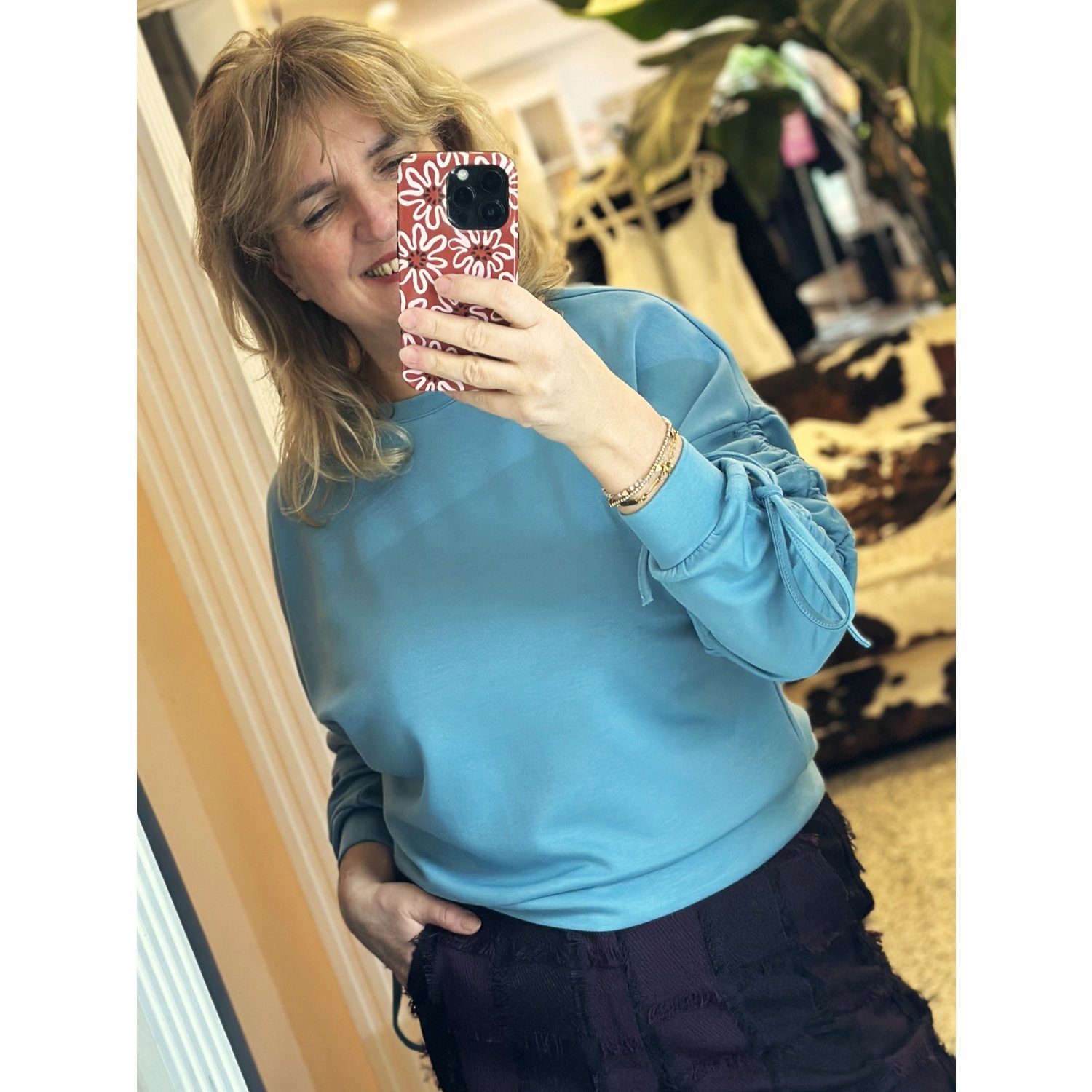 Fluresk Lior Sweater Adriatic Blauw - Afbeelding 5