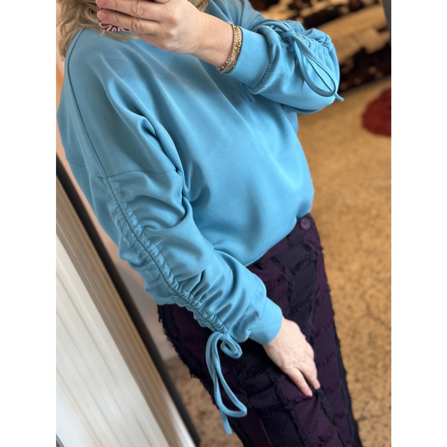 Fluresk Lior Sweater Adriatic Blauw - Afbeelding 6