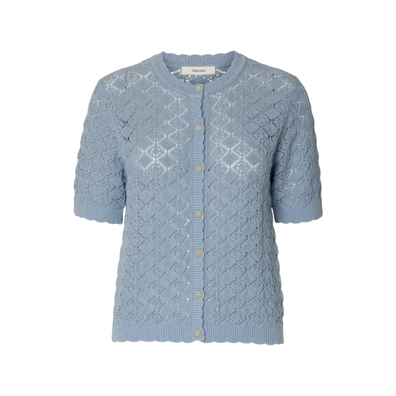 Selected SLFSofia 2/4 Knit Vest Licht Blauw - Afbeelding 2