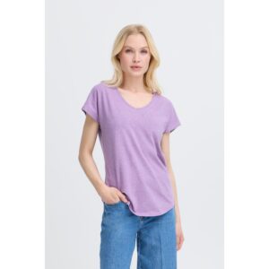 B.young BYPamila V-Hals T-Shirt Paars
