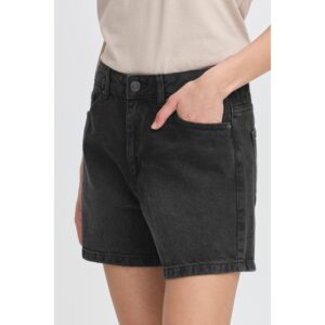ICHI IHAveny Jeans Shorts Washed Zwart