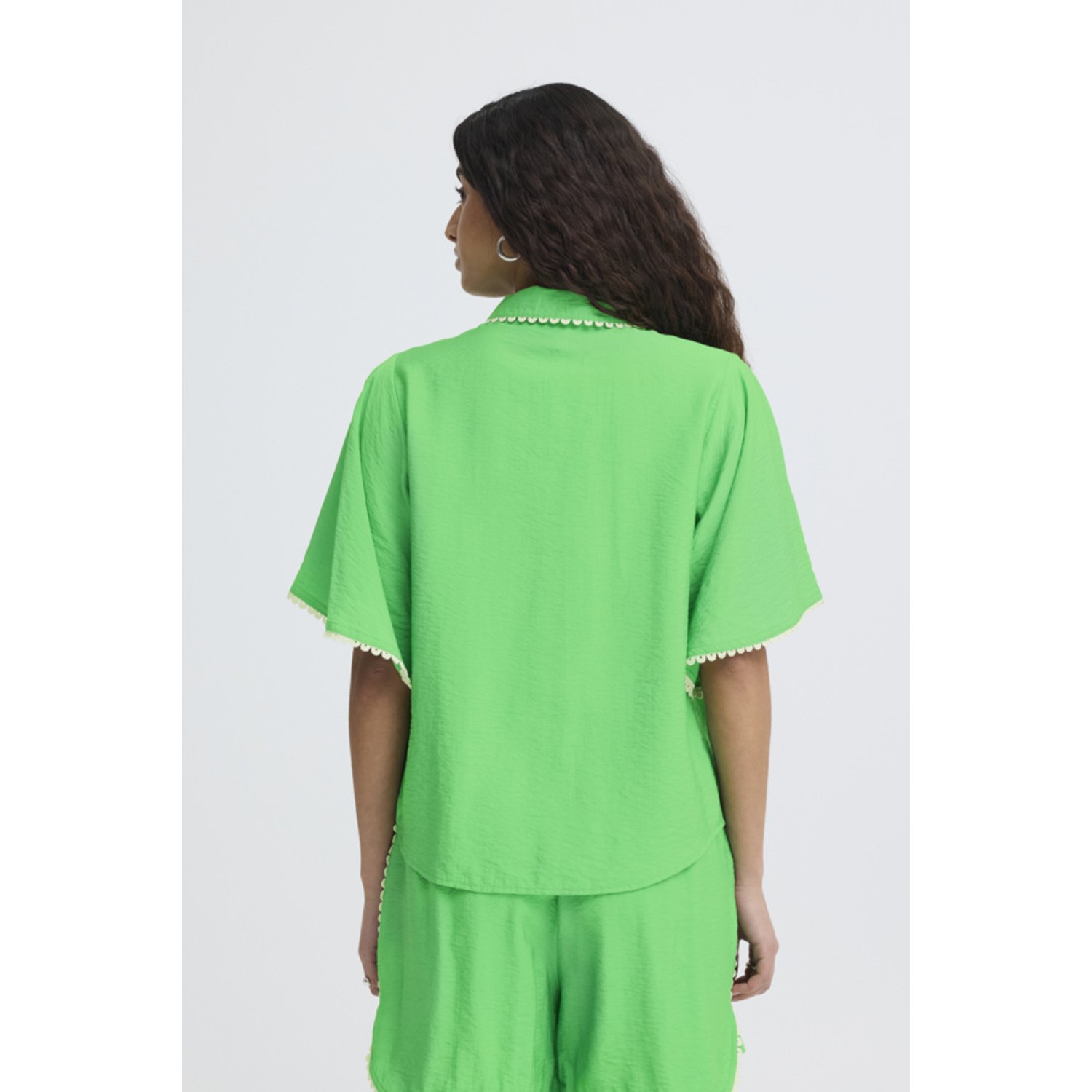 ICHI IHLeni Blouse Groen - Afbeelding 2