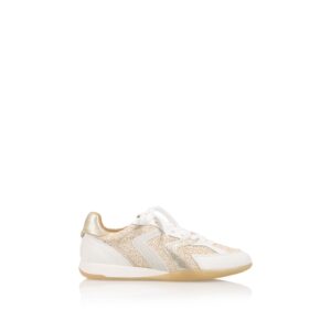 DWRS Label Hiki Raffia Sneakers Champagne Wit