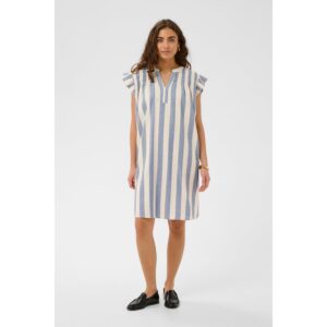 Culture CUKapina Dress Gestreept Blauw Wit