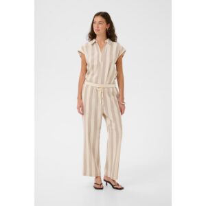 Culture CUKapina Blouse Top Gestreept Beige Wit