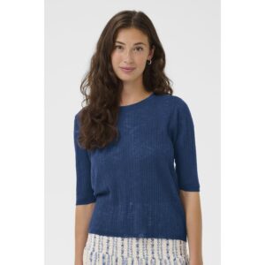 Culture CUAugustine SS Top Navy Blauw