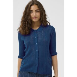 Culture CUAugustine SS Polo Top Navy Blauw