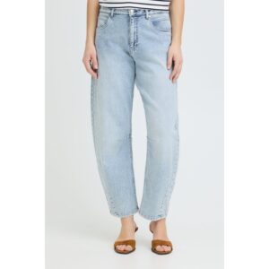 Pulz PZCanni HW Barrel Jeans Licht Blauw