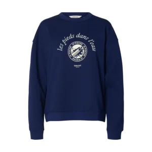 Selected Women SLFElisa Sweater Donkerblauw