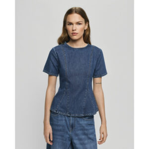 MSCH Copenhagen MSCHTuring Alena Jeans Top Blauw