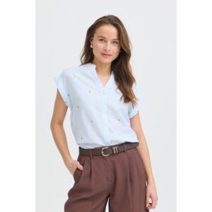 B.young BYIsilas Blouse Blauw Wit