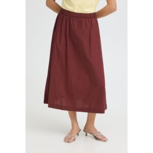 ICHI IHLelaya Midi Skirt Bordeaux
