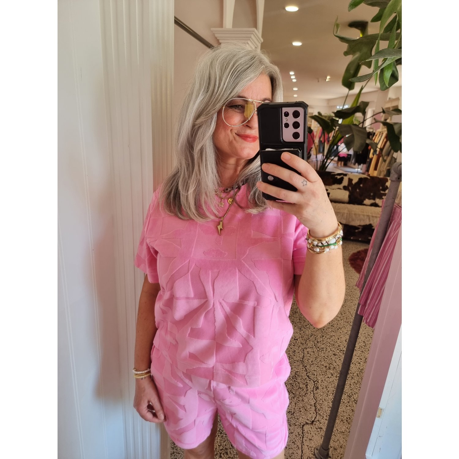 ICHI IHNabi SS Shirt Roze - Afbeelding 5