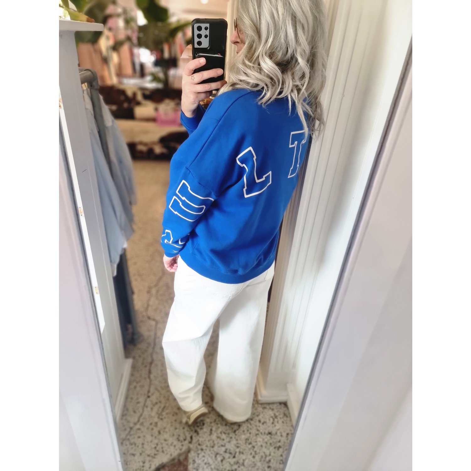 Culture CUangela Charlie Sweater Blauw