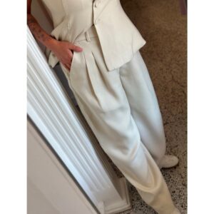 MSCH Copenhagen Esteriane HW Barrel Pants Crème
