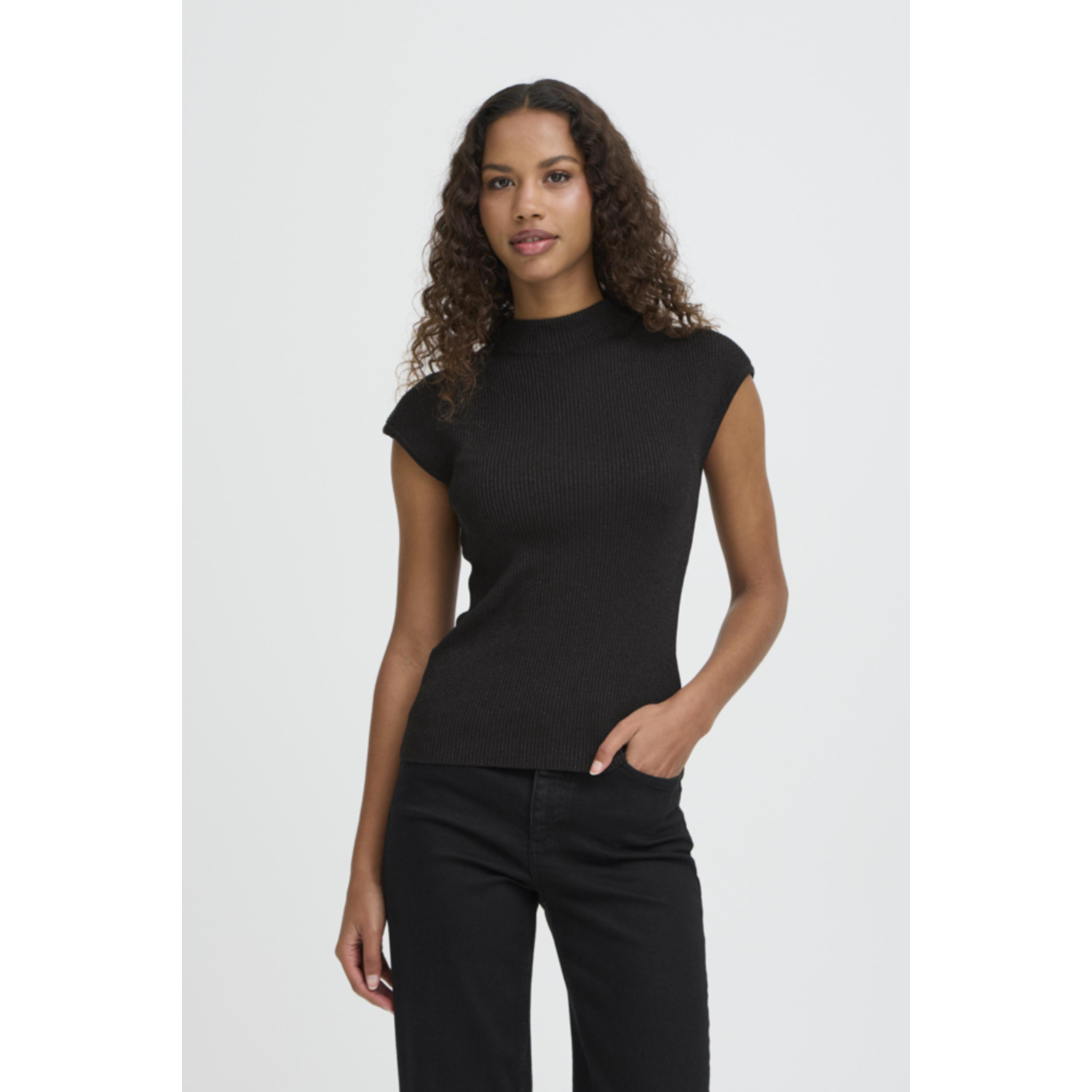 ICHI IHCody Glitter Top Zwart - Afbeelding 6