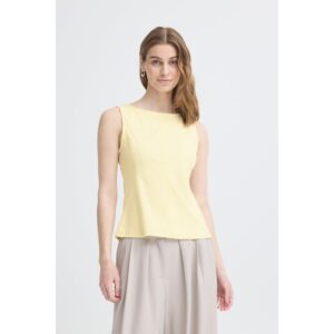 ICHI IHKate Denim Top Zacht Geel