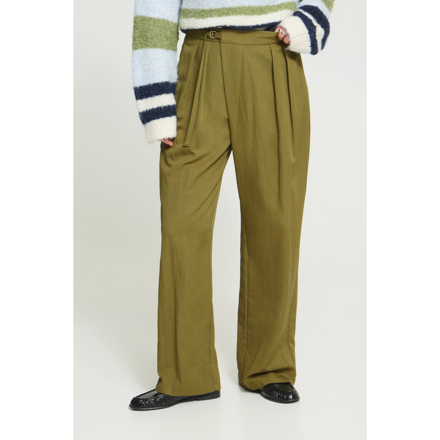 ICHI IHLeslie Pantalon Groen