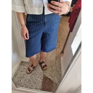 Culture CUMai Renny City Jeans Bermuda Blauw