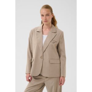 Culture CUAllegra Pinstripe Blazer Zand Beige