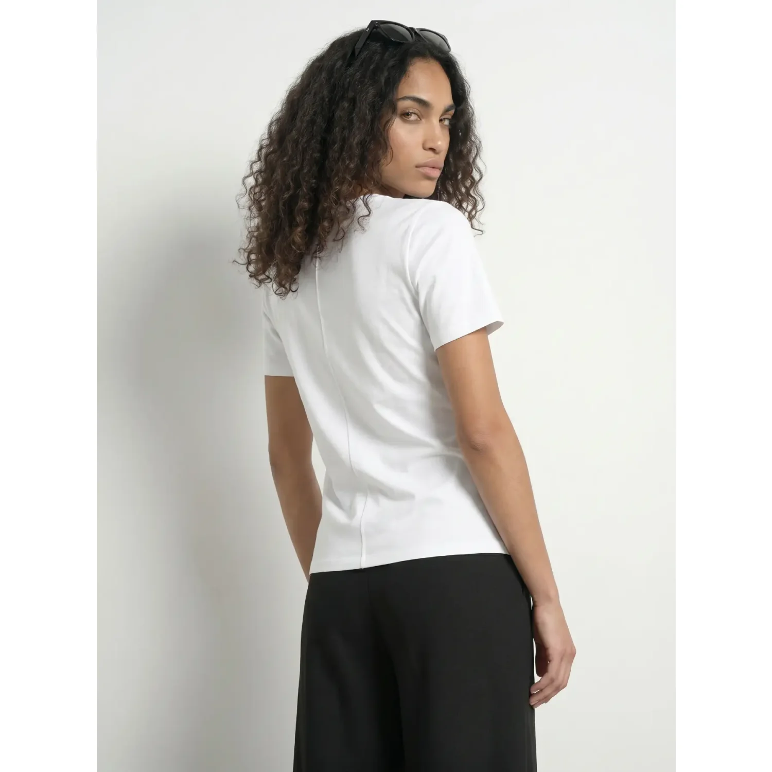 Hypedrop Hdriva SS Draped Top Wit - Afbeelding 2