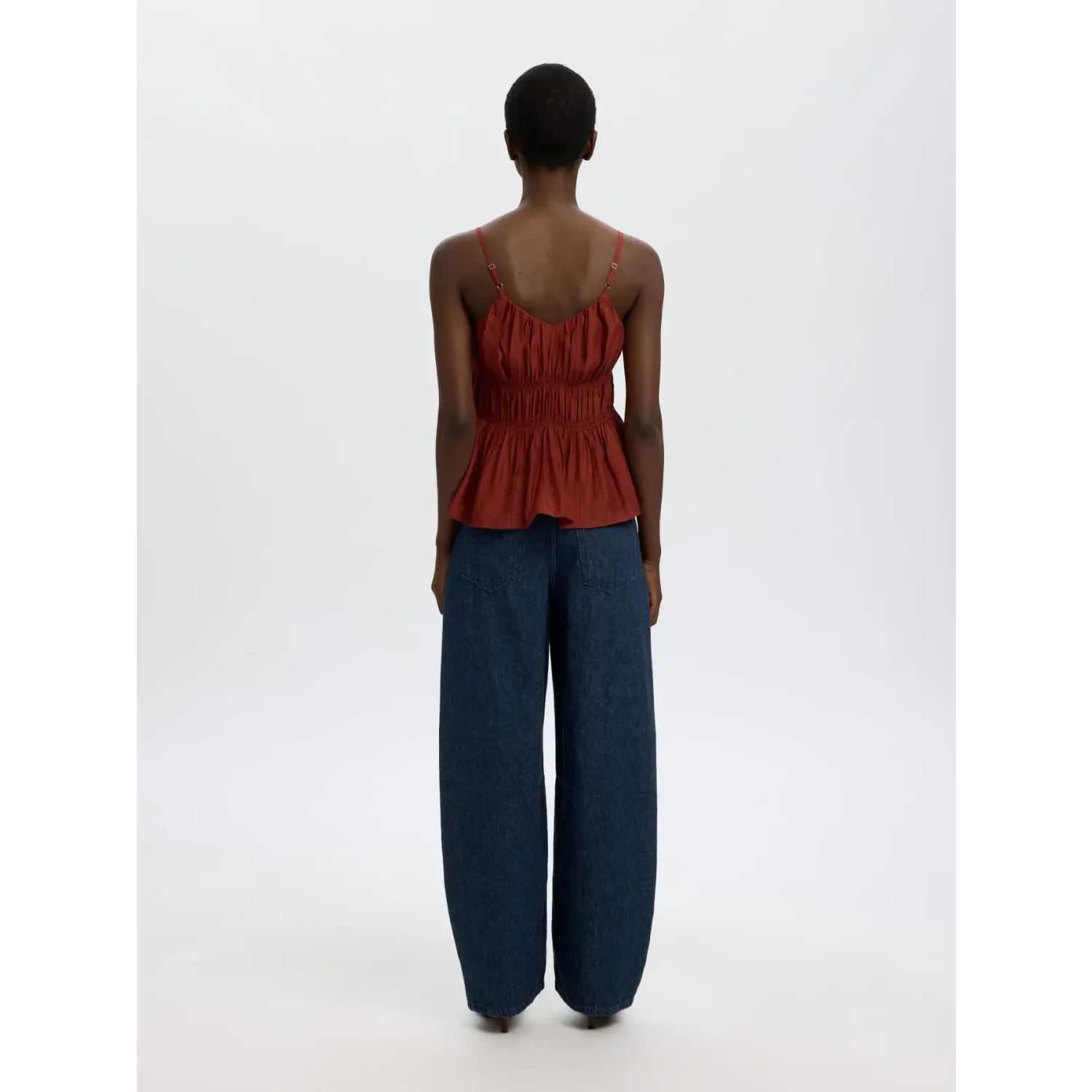 Selected SLFLoose Barrel Hanny MS Jeans Donker Blauw - Afbeelding 6