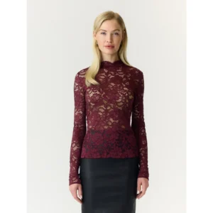 YAS Lacey LS Top Noos Port Royale Rood