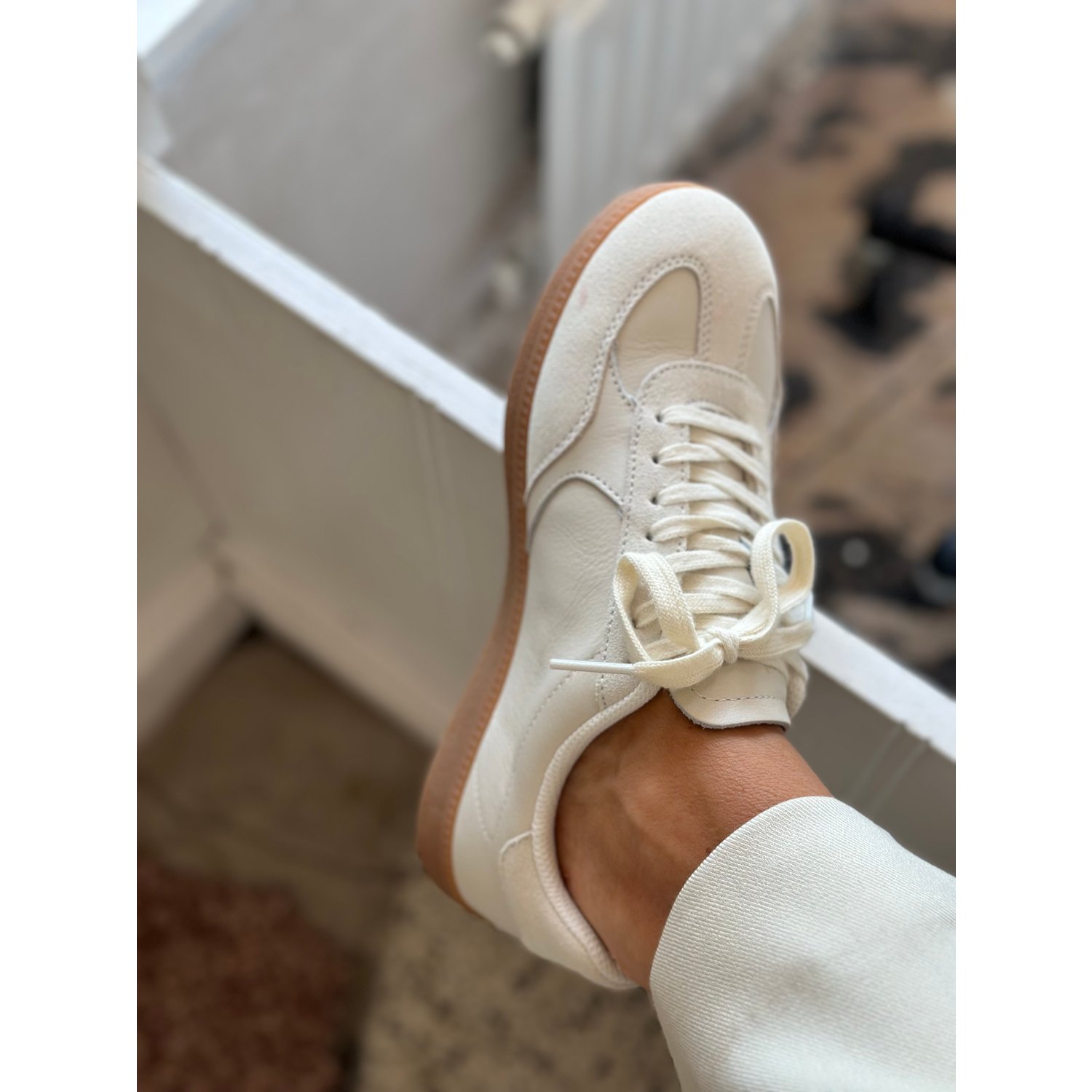 Selected Women SLWFrida Mix Sneaker Wit